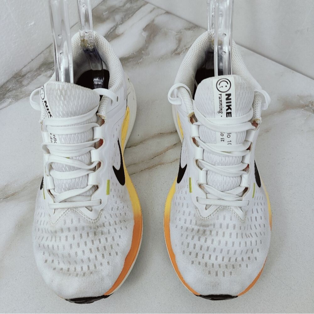 Nike Women's Zoom Winflo 10 White Citron Pulse Running Shoes Sneakers, Sz 7.5 - Picture 4 of 16